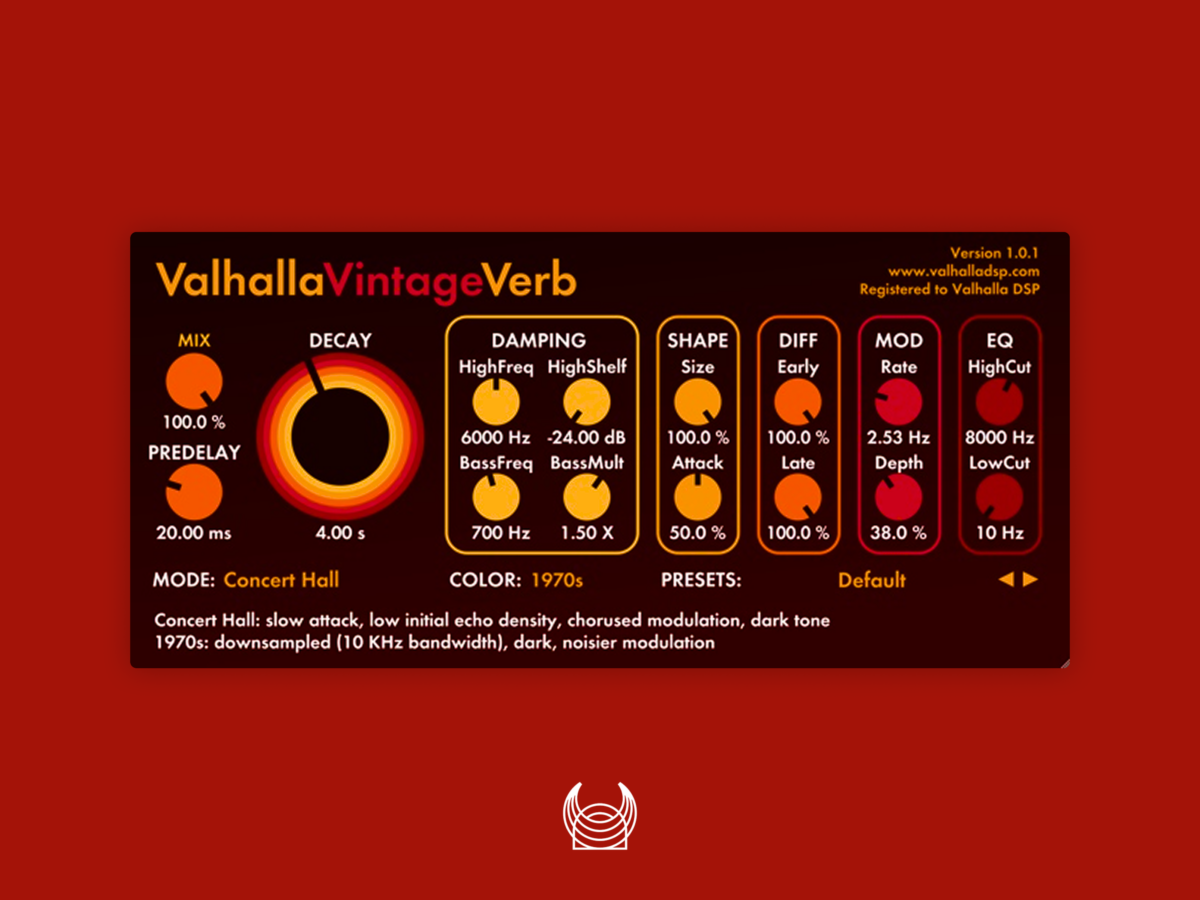 Valhalla DSP VintageVerb — плагин-эффект