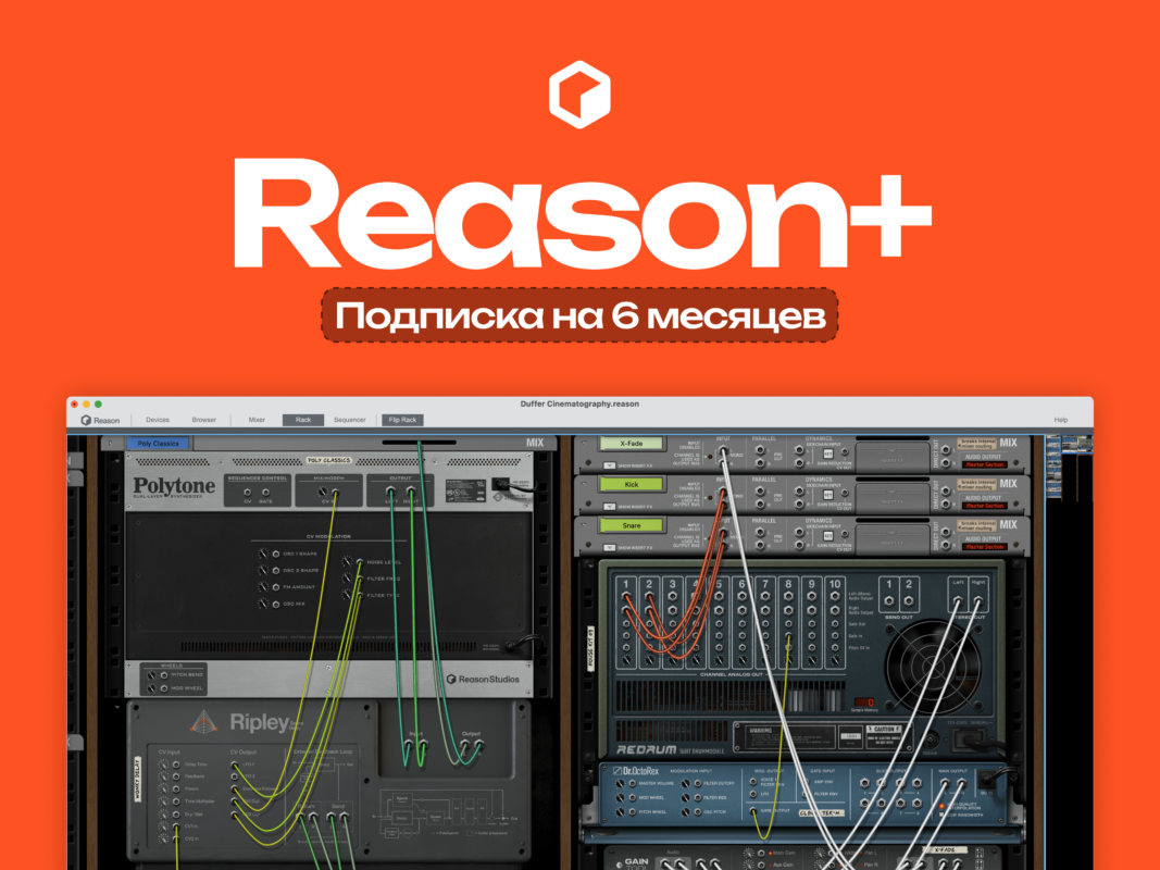 Reason+ — Подписка на 6 месяцев — DAW