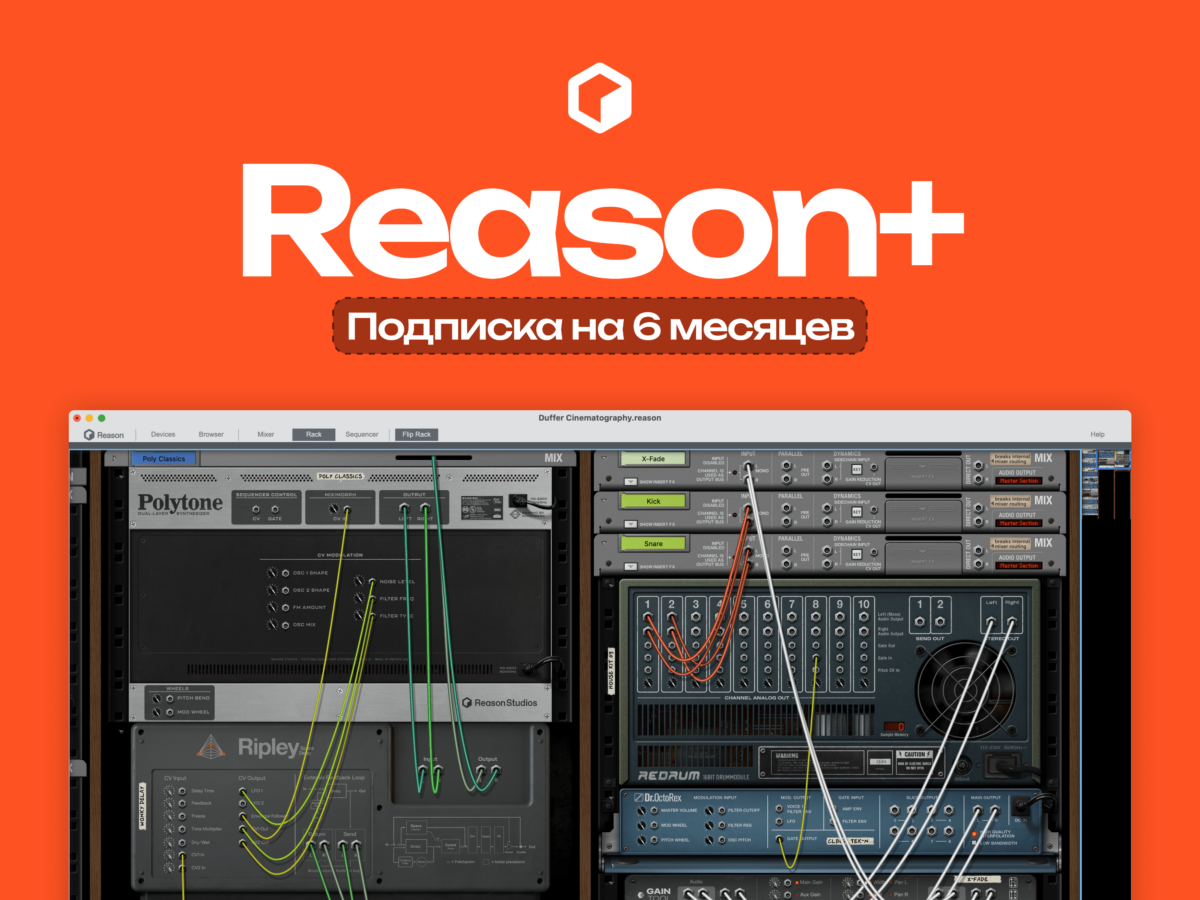 Reason+ — Подписка на 6 месяцев — DAW