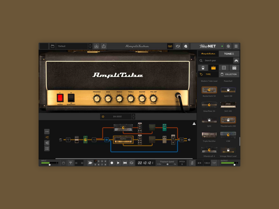 IK Multimedia AmpliTube 5 SE — плагин-эффект