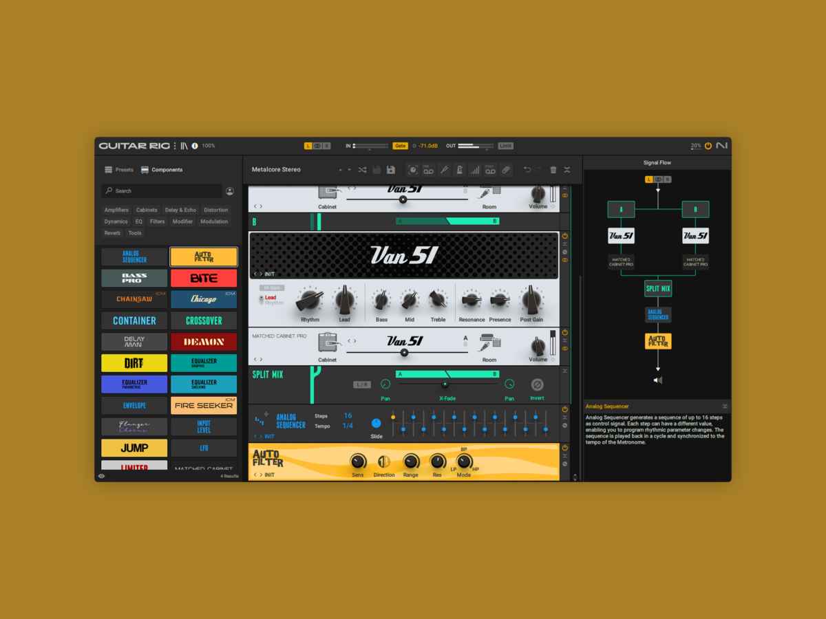 Native Instruments Guitar Rig 7 LE — плагин-эффект