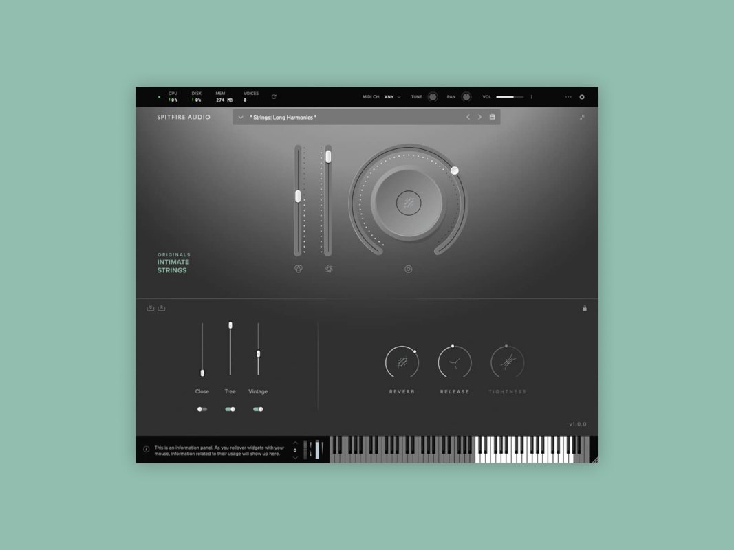 Spitfire Audio Originals Intimate Strings — виртуальный инструмент