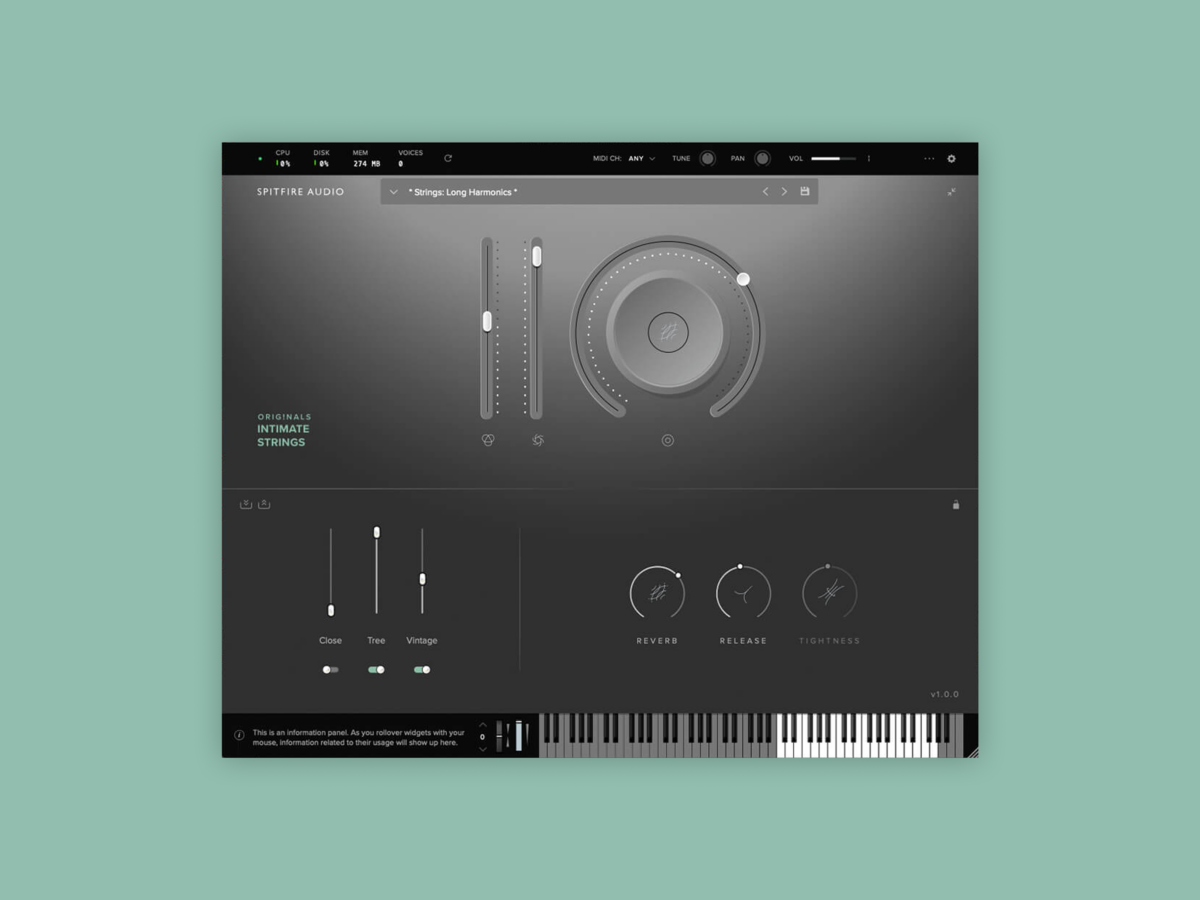 Spitfire Audio Originals Intimate Strings — виртуальный инструмент