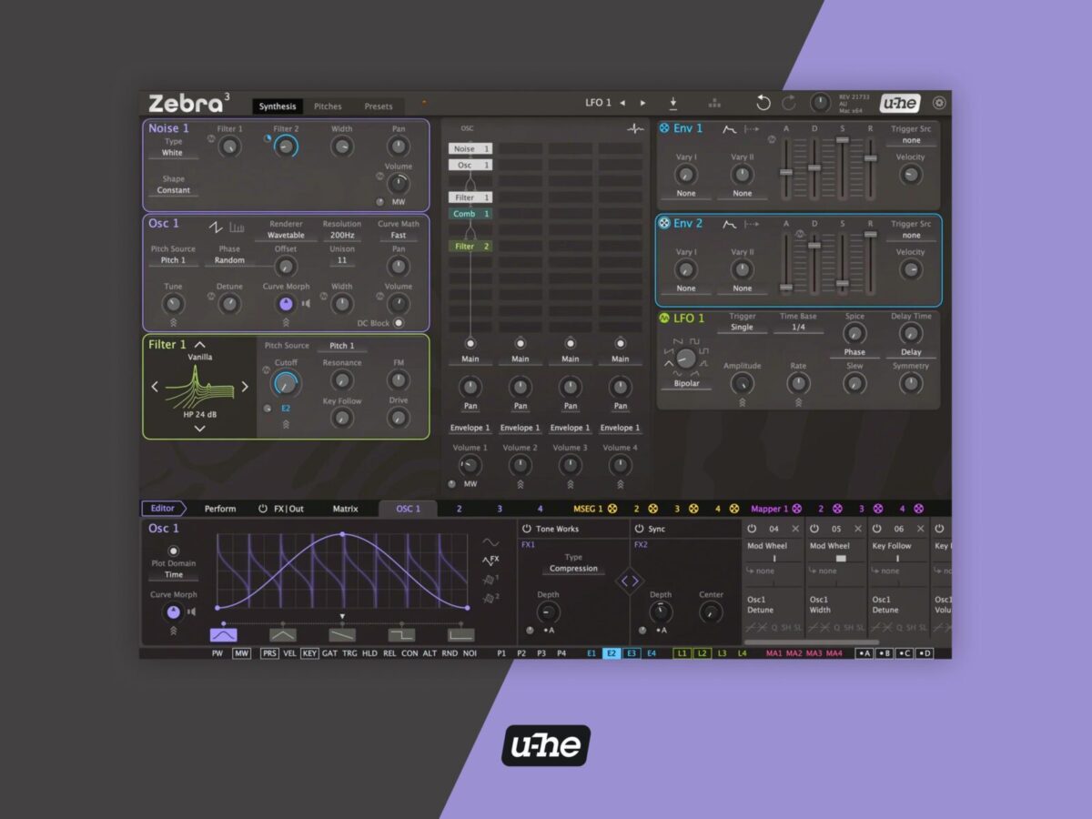 u-he Zebra 3 u-he Zebra 3 — виртуальный инструмент