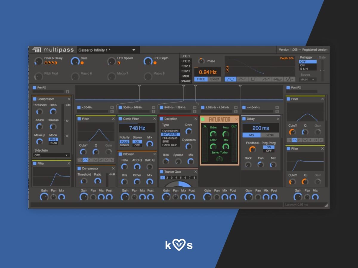 Kilohearts Multipass — плагин