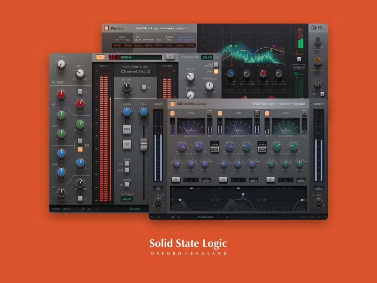 SSL Greatest Hits Bundle — Channel Strip 2, G3 MultiBusComp, FlexVerb